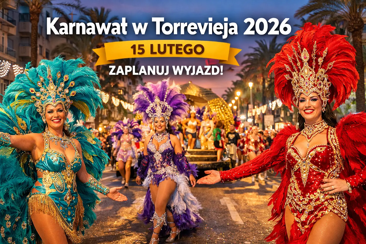 Karnawał w Torrevieja 2026: co się dzieje 15 lutego i dlaczego warto to zobaczyć na żywo